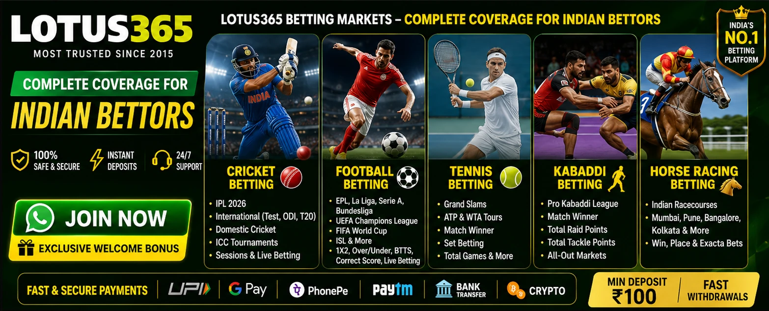 lotus365 - sport betting all sports betting in one platform join now