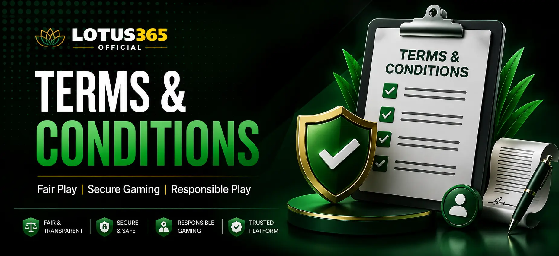 Lotus365 Terms and Conditions Banner